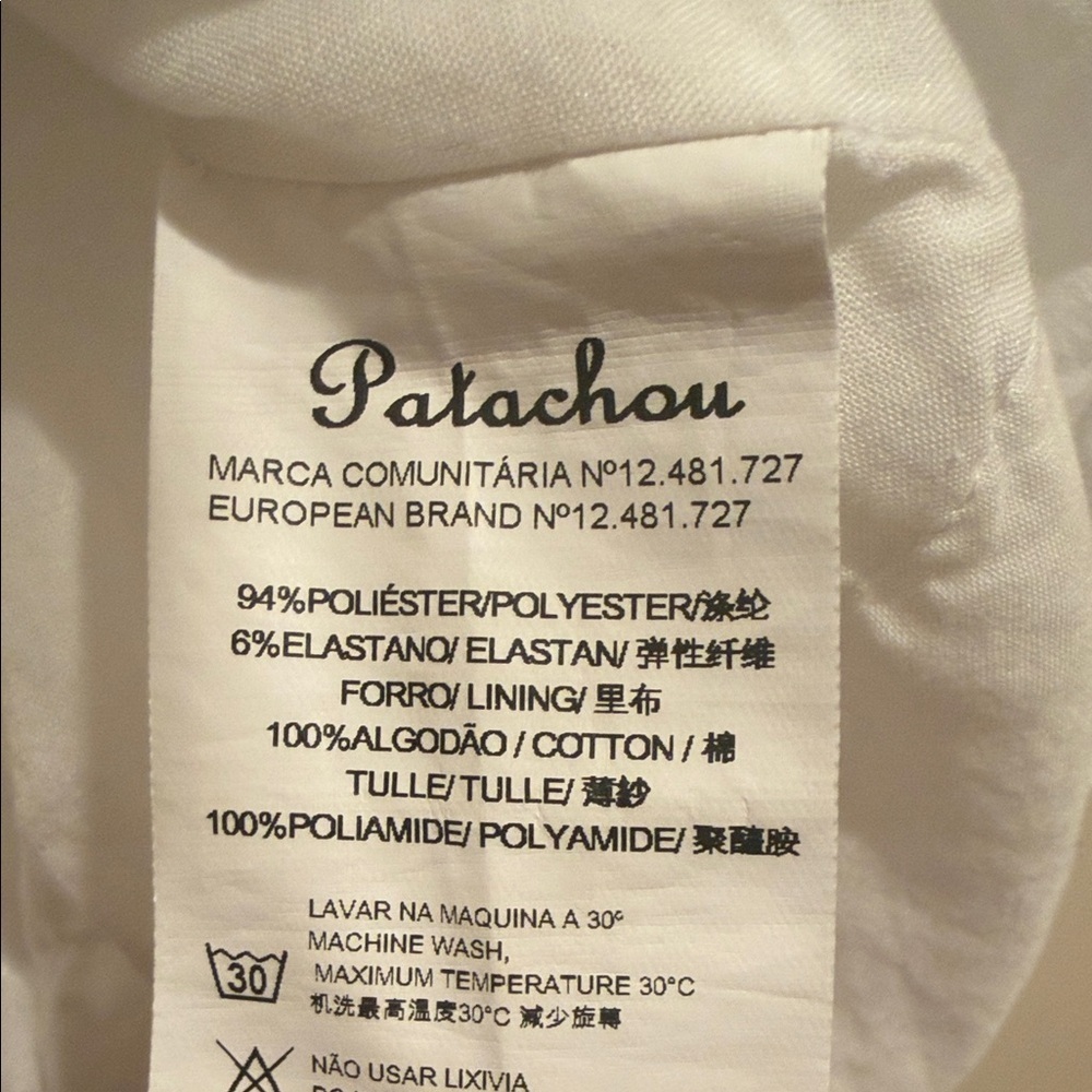 Patachou Girls Blue Floral Party Dress 5T Made in Portugal - Picture 7 of 8